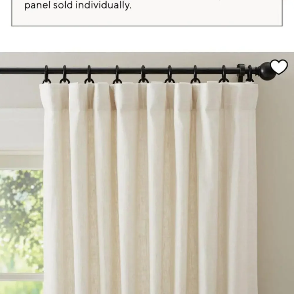 Pottery Barn Linen Cotton Blend Minimalist Quiet Luxury Set of 2